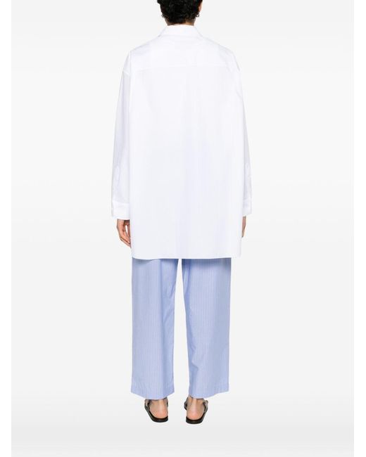 The Row White Luka Cotton Shirt