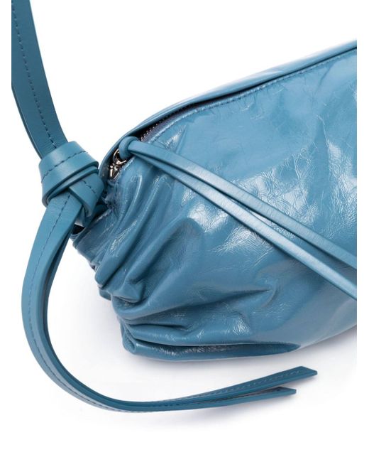 Jil Sander Blue Leather Crossbody Bag