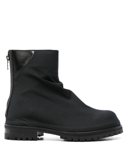424 Black Loose-layer Ankle Boots for men