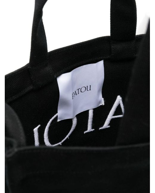 Patou Black Shoulder Bag With Logo