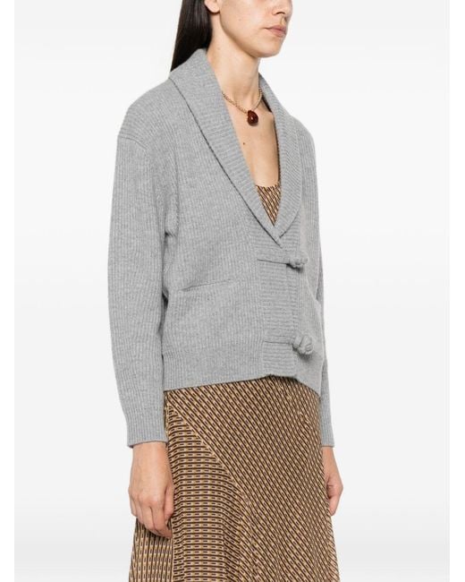 Forte_forte Gray Cashmere Blend Cardigan