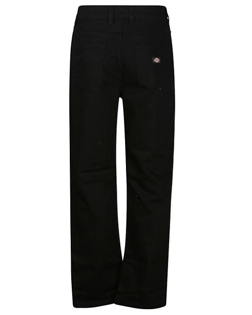 Dickies Black Cotton Trousers for men