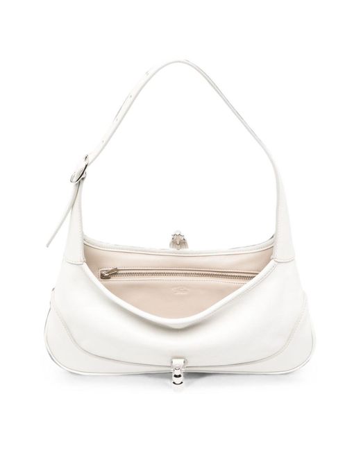 Gucci White Jackie Slim Small Shoulder Bag