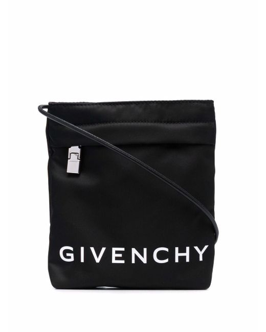 Givenchy Logo Small Crossbody Bag in Black for Men Lyst UK