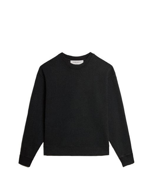 Golden Goose Deluxe Brand Black Cotton Crewneck Sweatshirt for men