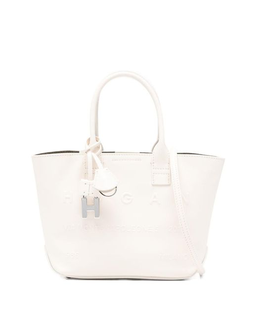 Mini Tote Bag di Hogan in White