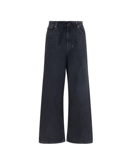 MM6 by Maison Margiela Blue Wide-Leg Denim Jeans
