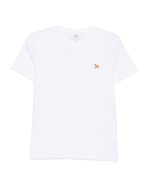 Maison Kitsuné White Baby Fox Cotton T-Shirt