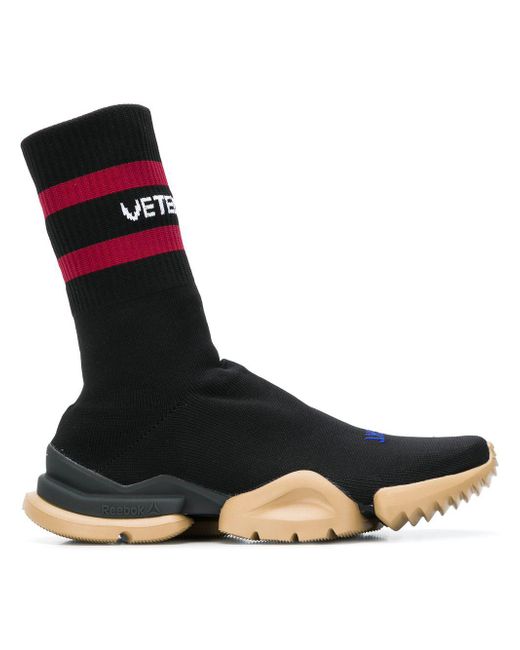 Vetements X Reebok Classic Sock Sneakers in Black | Lyst Australia