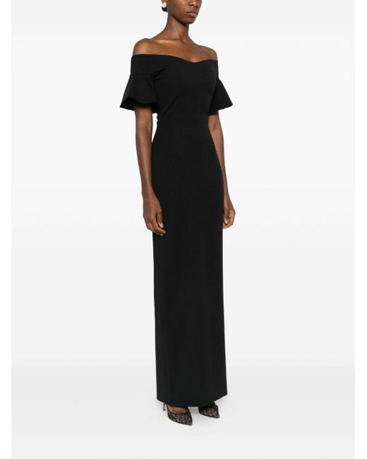 Solace London Black Cielo Maxi Dress