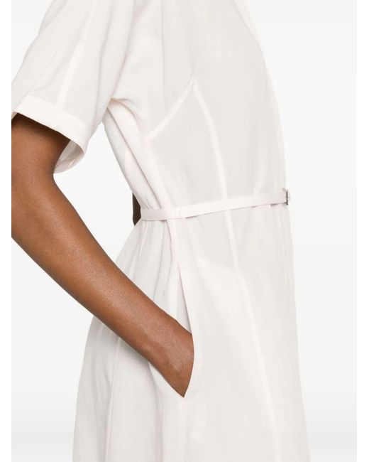 Boss White Belted Dress