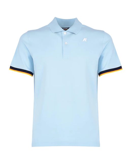 K-Way Blue Polo Vincent for men