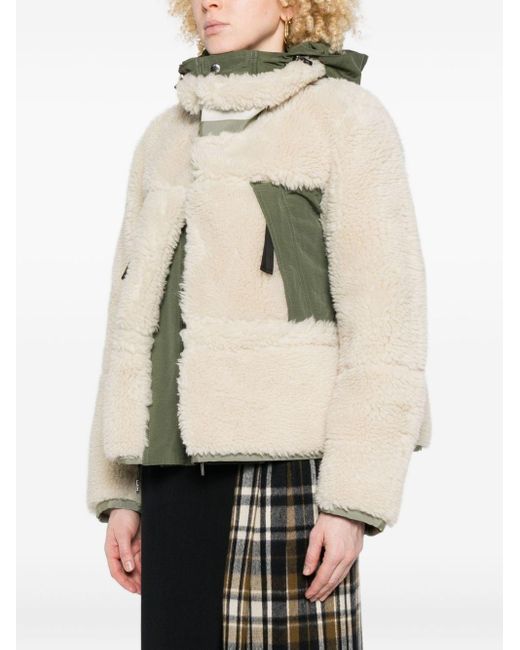 Sacai Natural Shearling Blouson Jacket