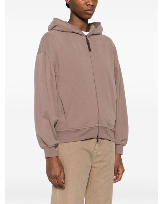 Brunello Cucinelli Brown Cotton Hoodie