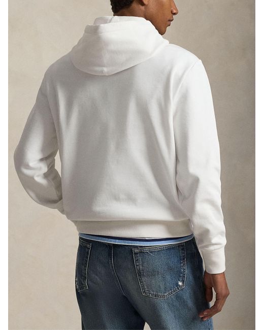 Polo Ralph Lauren White Fleece Graphic Sweatshirt for men