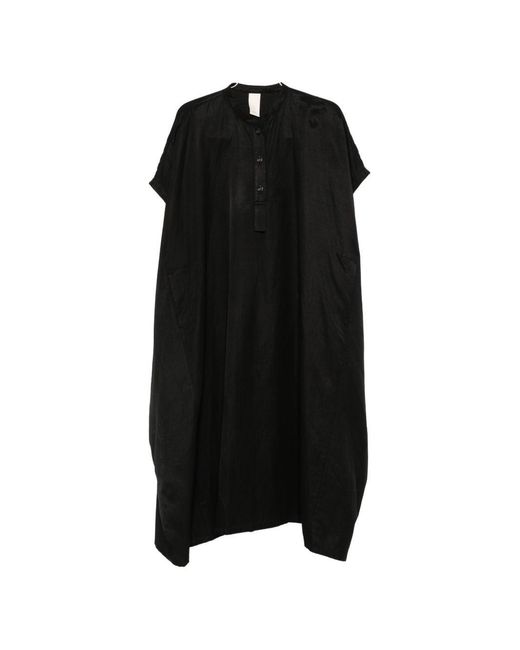 SOH Black Linen Blend Short Dress