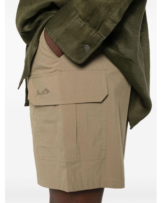P.A.R.O.S.H. Natural Nylon Drawstring Shorts