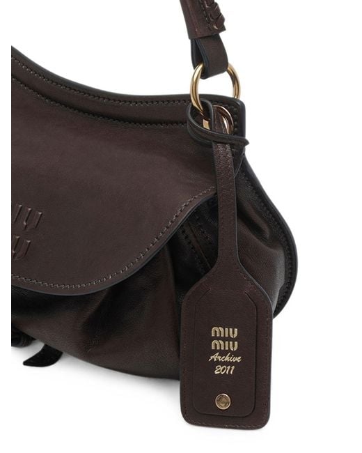 Miu Miu Black Rendez-Vous Small Leather Handbag