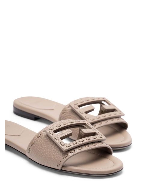 Fendi Multicolor Baguette Leather Sandals