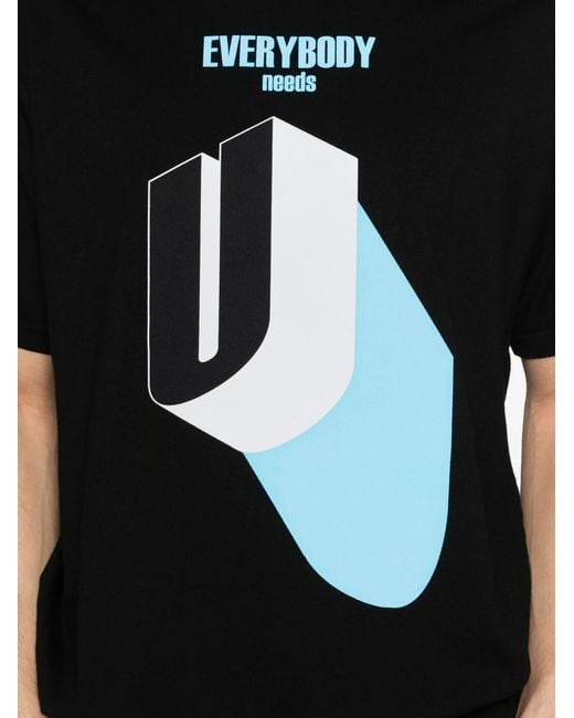 Undercover Black Printed T-Shirt for men