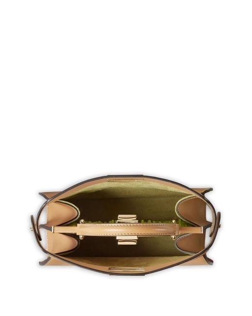 Fendi Natural Peekaboo Iseeu Leather Handbag