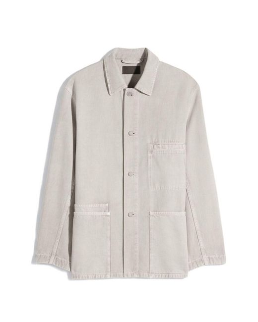 Lemaire White Cotton Overshirt for men