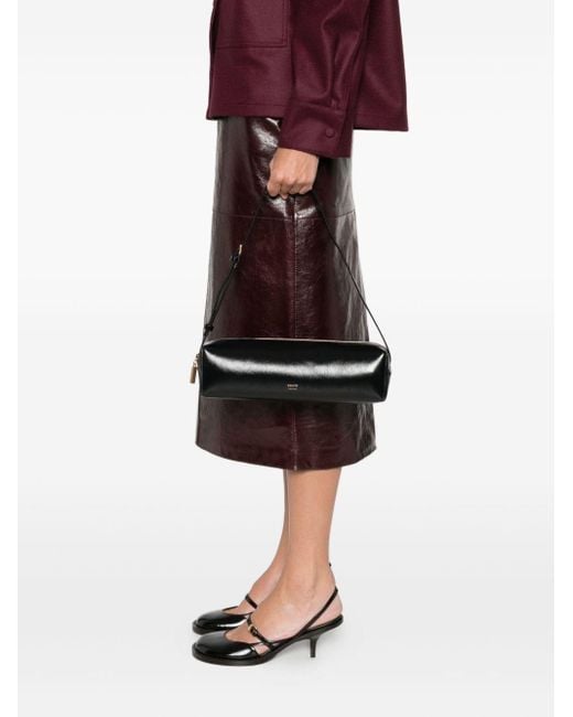 Khaite Black Kye Cylindrical Shoulder Bag