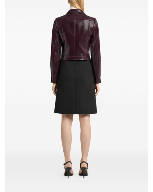 Courreges Brown Re-Edition Vinyl Jacket