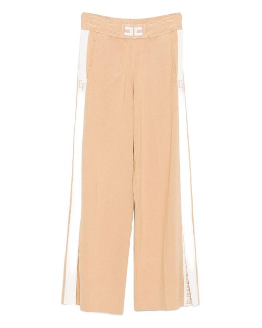 Elisabetta Franchi Natural Tricot Trousers