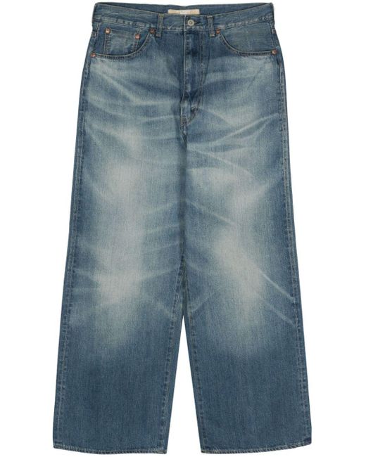 Junya Watanabe Blue High-waisted Straight-leg Jeans for men