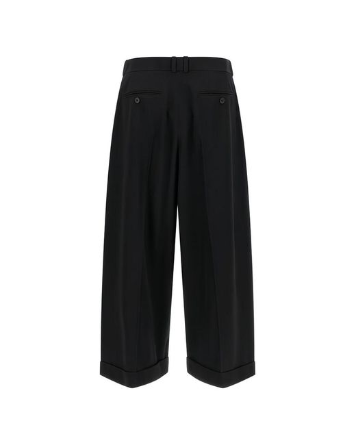 The Row Black Lior Wool Trousers