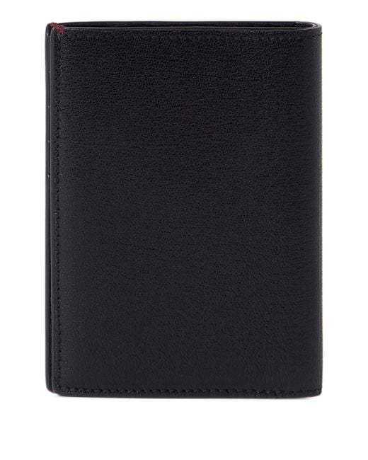 Brunello Cucinelli Black Leather Passport Case for men