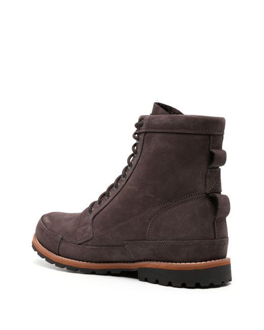 Timberland Brown Leather Boots for men