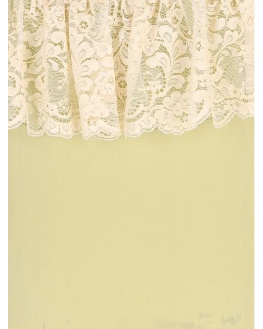 Chloé White Silk Long Dress