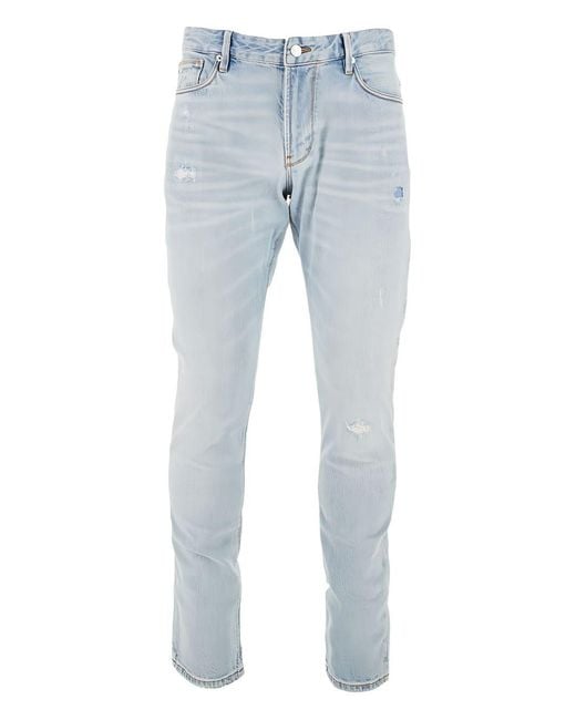 Emporio Armani Blue Slim Denim Jeans for men