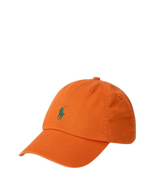 Polo Ralph Lauren Orange Pony-Embroidered Baseball Cap for men