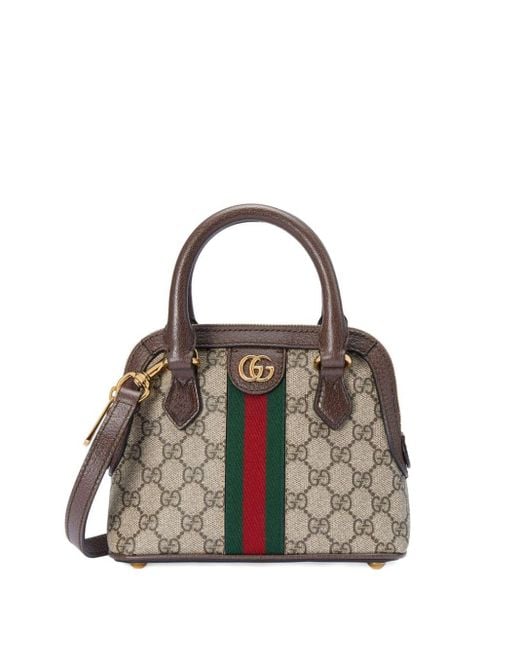 Gucci Brown Ophidia Gg Supreme Handbag