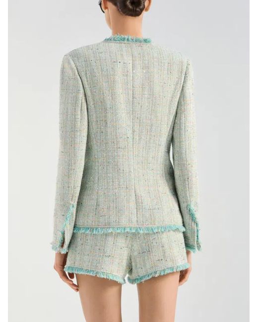 Genny Green Jacket With Fringes