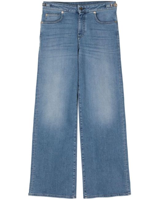Emporio Armani Blue Wide-Leg Denim Jeans