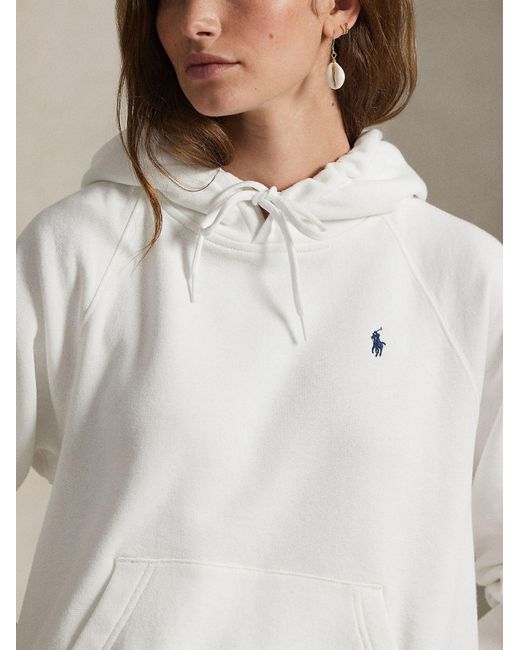 Polo Ralph Lauren White Shrunken Fit Sweatshirt