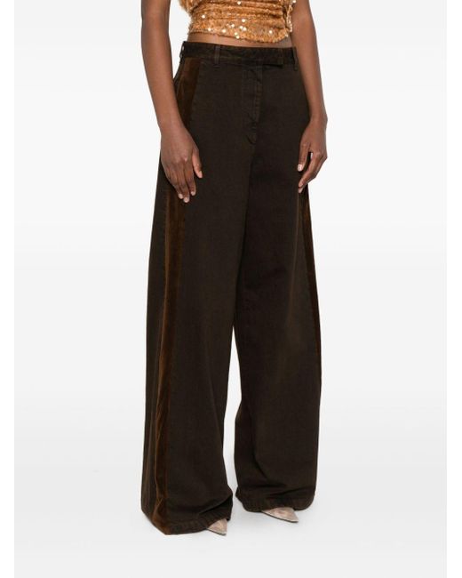 Dries Van Noten Black Penn Cotton Trousers