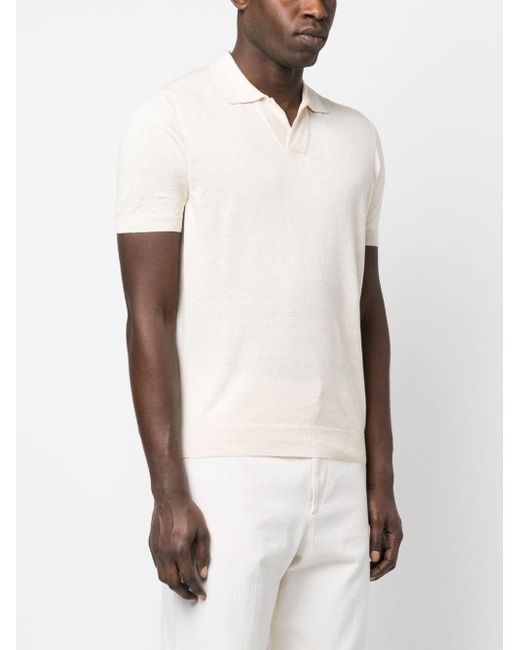 Tagliatore T-shirts And Polos Beige in White for Men | Lyst