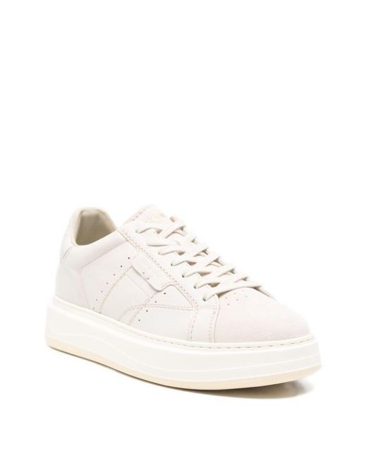 Woolrich White Arrow Leather Sneakers
