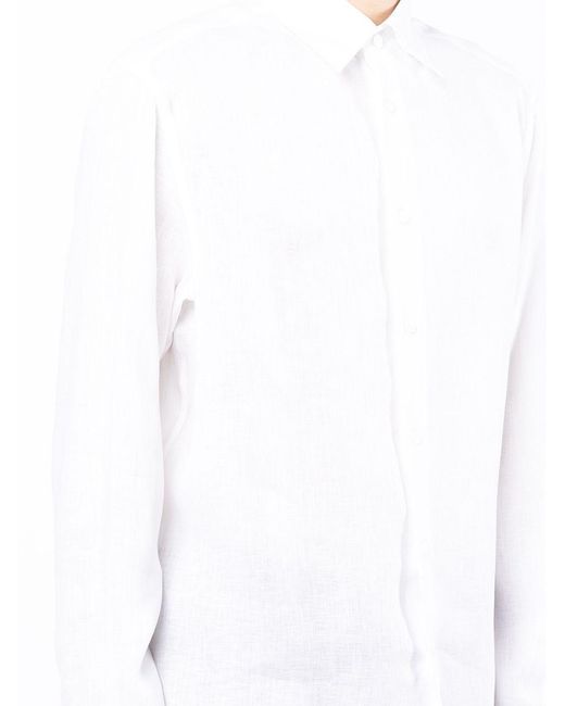 Brioni White Linen Shirt for men