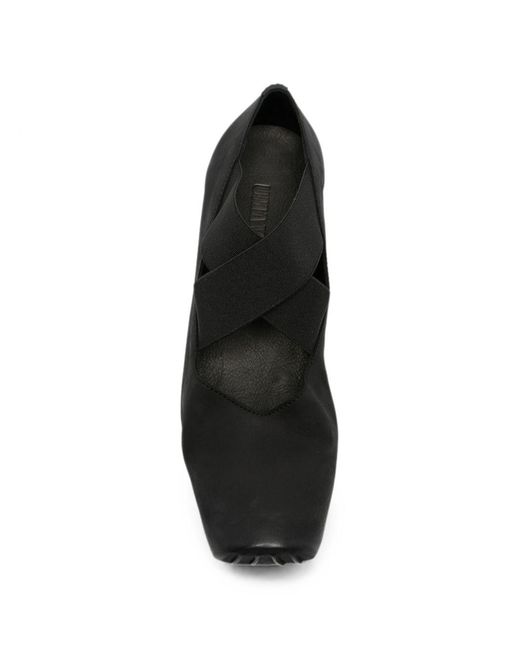 Uma Wang White Leather Ballet Flats