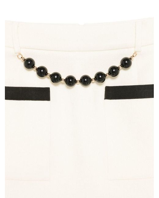ALESSANDRO ENRIQUEZ Natural Wool Mini Skirt