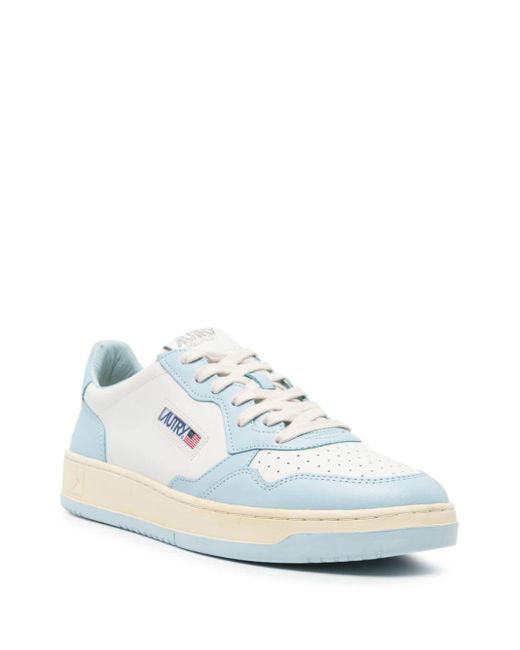 Autry Blue Medalist Leather Sneakers for men