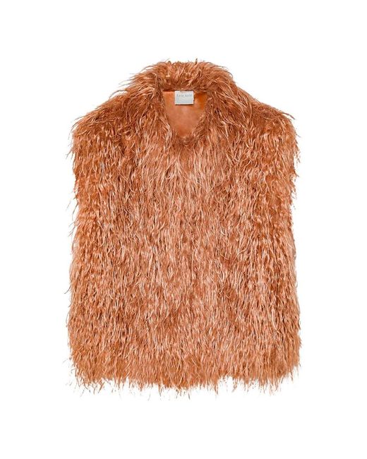 Forte_forte Orange Ecofur Vest
