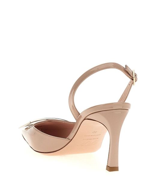 Roger Vivier Pink Trompette Slingback Pumps