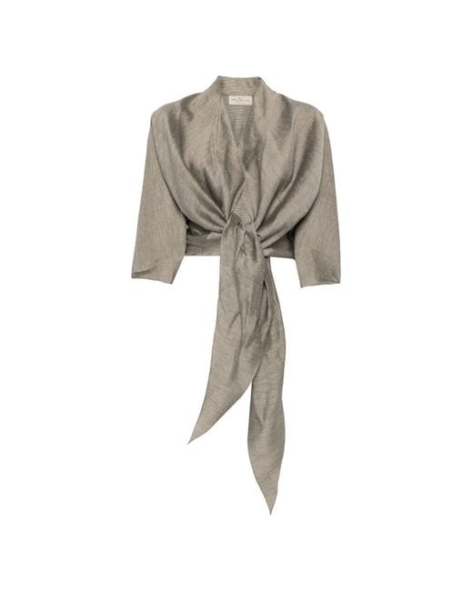 Cortana Natural Aria Linen Jacket